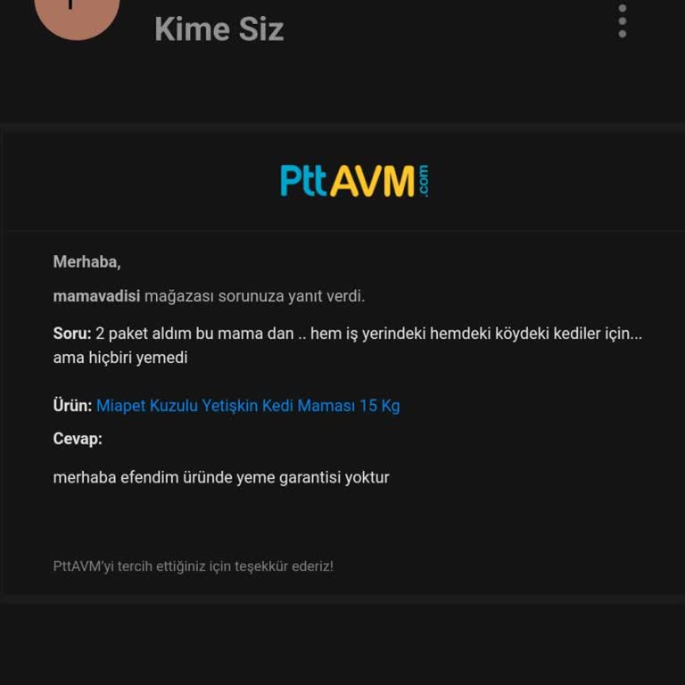 Epttavm'den Alınan Kedi Maması Kediler Tarafından Reddedildi