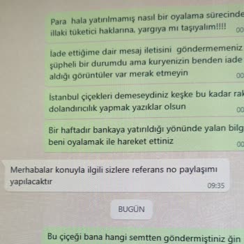 Yanlış Çiçek Teslimatı Ve İade Sorunu