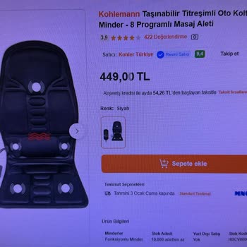 Hepsiburada Yanıltıcı Ürün Tanıtımı Ve İade Sorunu!