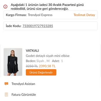 İade Edilmeyen Elbise: Etiketli Ve Kullanılmamış