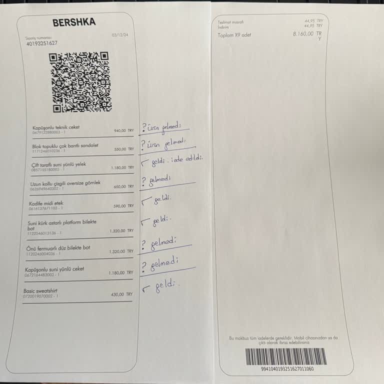 Eksik Teslimat Ve Yanıltıcı Bilgilendirme Sorunu