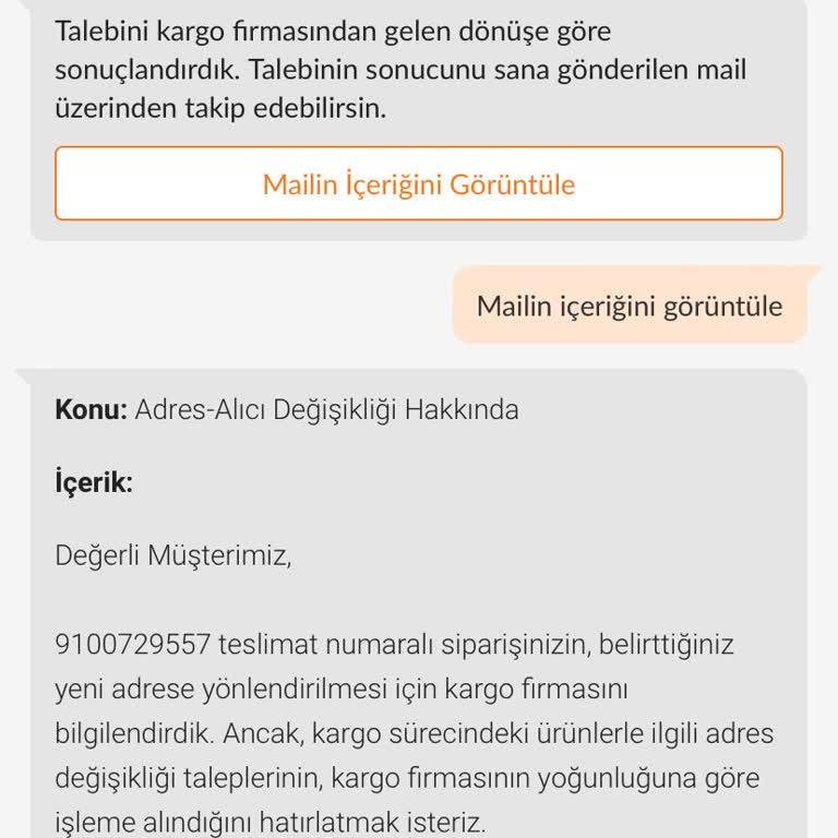 Yanlış Şehre Giden Kargo Sorunu