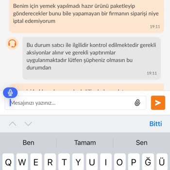 Trendyol Yemek'te Donut Sipariş Sorunu