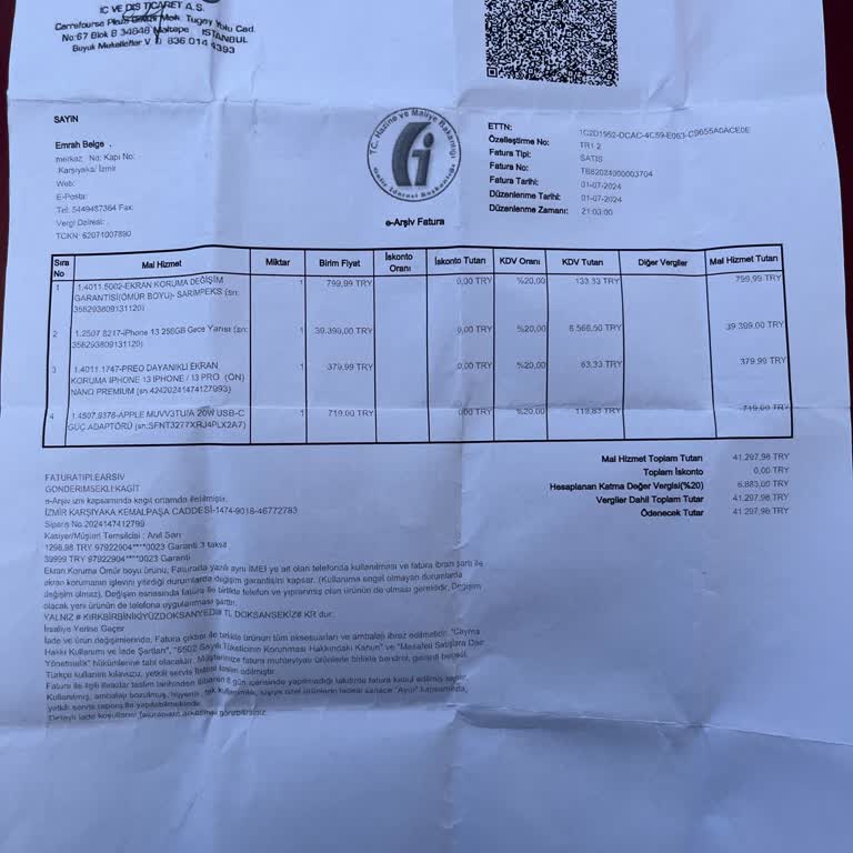 Ekran Koruma Garantisi Sorunu