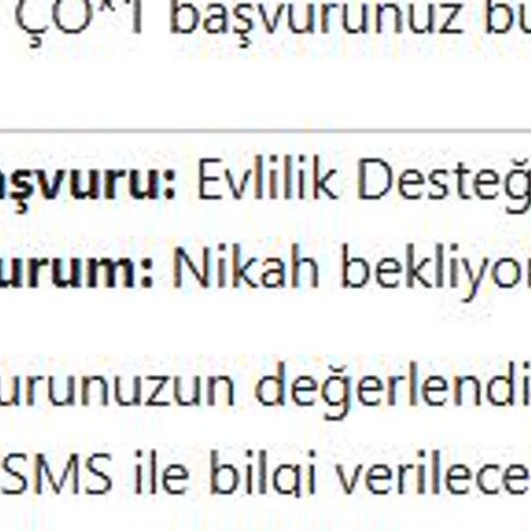 Evlilik Destek Paketinde Gecikme Ve Bilgilendirme Eksikliği