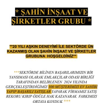 Şahin İnşaat Ve Şirketler Grubu Şikayeti