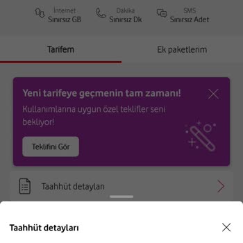 Vodafone Tarife Değişikliği Ve Cayma Bedeli Sorunu