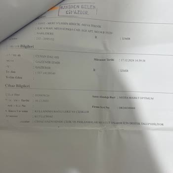 Garanti Süresi Dolmadan Çözülemeyen Sorun Ve Yetkililerin İlgisizliği