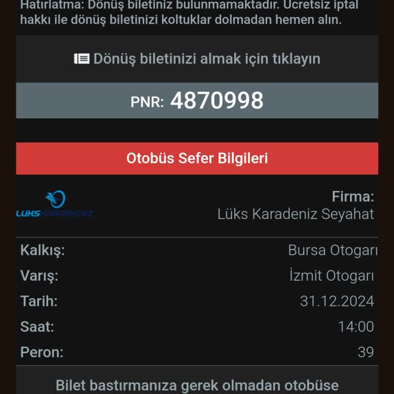 Bilet İptali Ve İade Sorunu Yaşadım