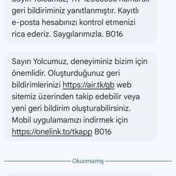 Uçuş Gecikmesi Ve Cevapsız Geri Bildirimler