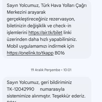 Uçuş Gecikmesi Ve Cevapsız Geri Bildirimler