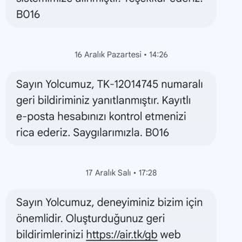 Uçuş Gecikmesi Ve Cevapsız Geri Bildirimler
