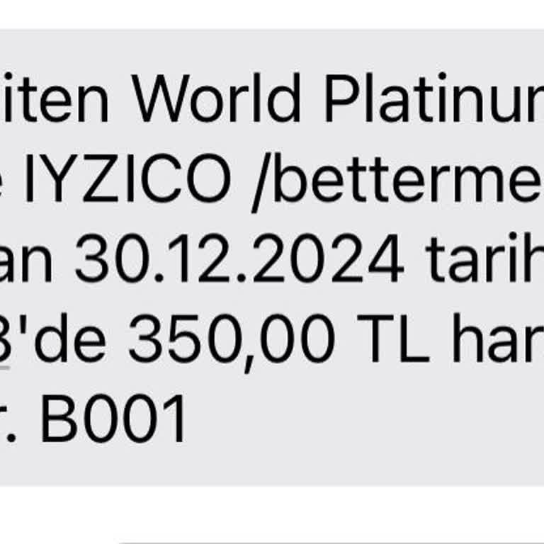 Betterme Kullanmadığım Uygulama İçin Hesabımdan Çekilen 350 TL'nin İadesi