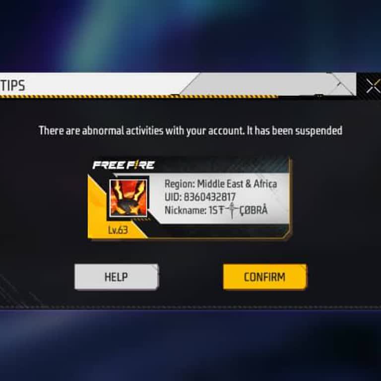 Garena Free Fire, cuenta suspendida, solicito segunda oportunidad