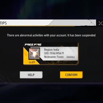 Garena, cuenta de Free Fire suspendida por supuesta actividad anormal