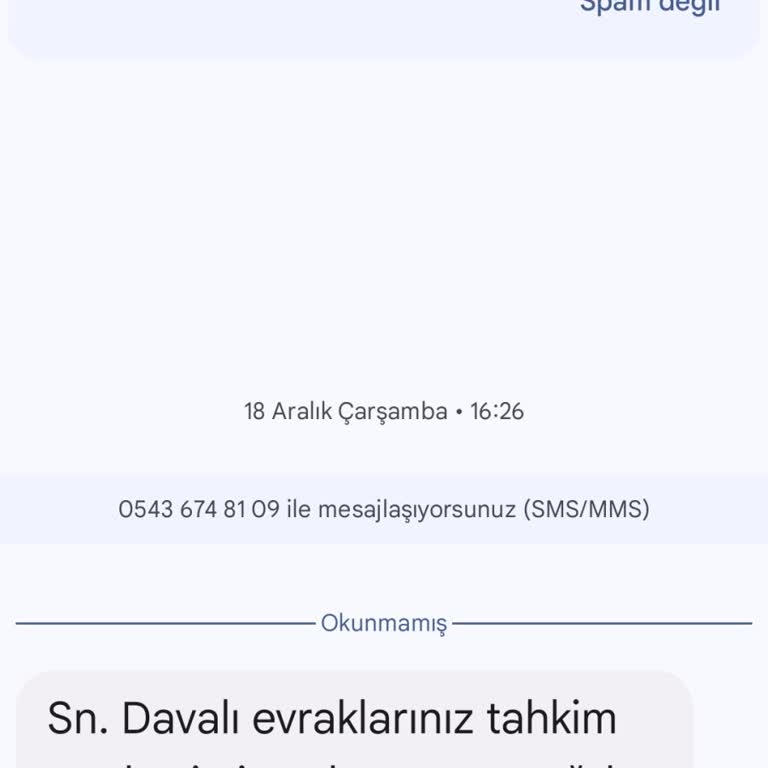 Sahte Hukuk Bürosu Mesajları