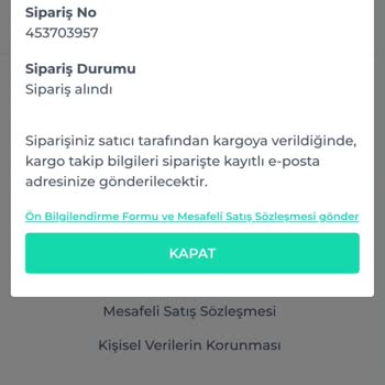 Sipariş Durumu Ve İletişim Sorunu