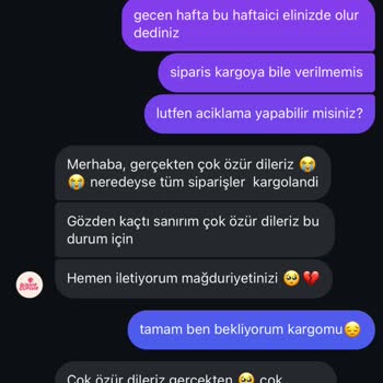 Sipariş Durumu Ve İletişim Sorunu