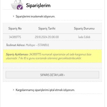 İade Sürecinde Yaşanan Gecikme
