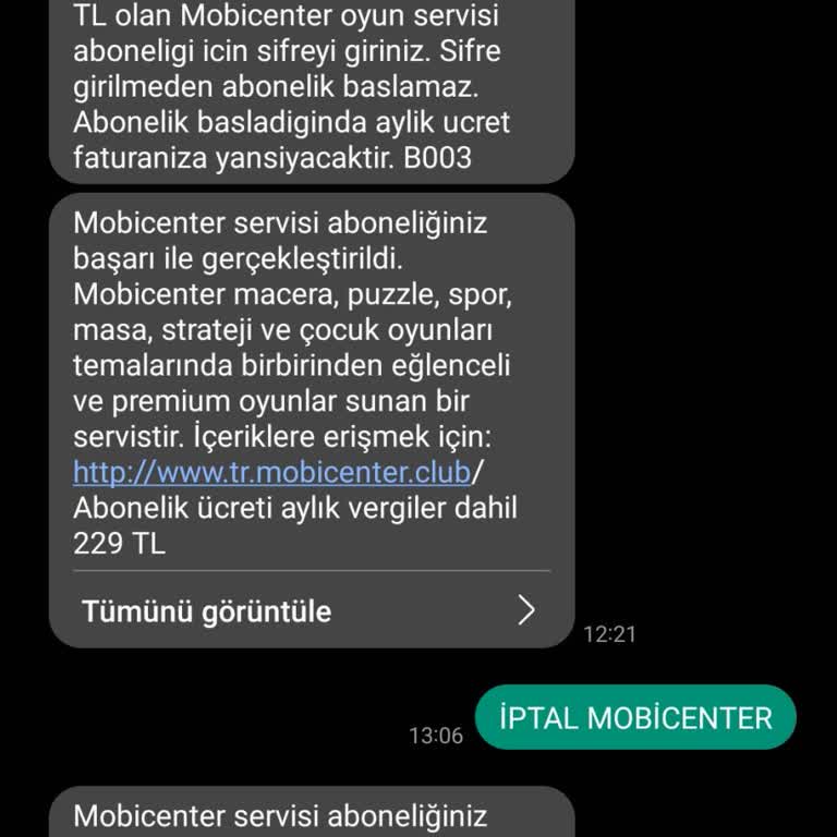 Vodafone'un Bilgim Dışında Abonelik Oluşturması
