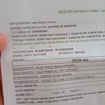 Yanlış Yatak Teslimatı Ve İlgisiz Hizmet