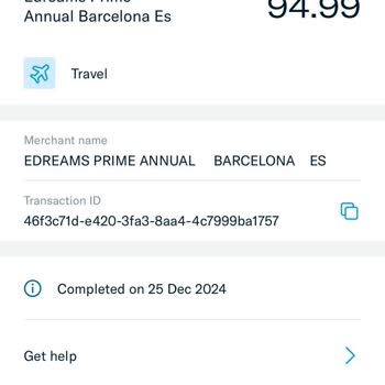 Unberechtigte Abbuchung für eDreams Prime ohne Zustimmung