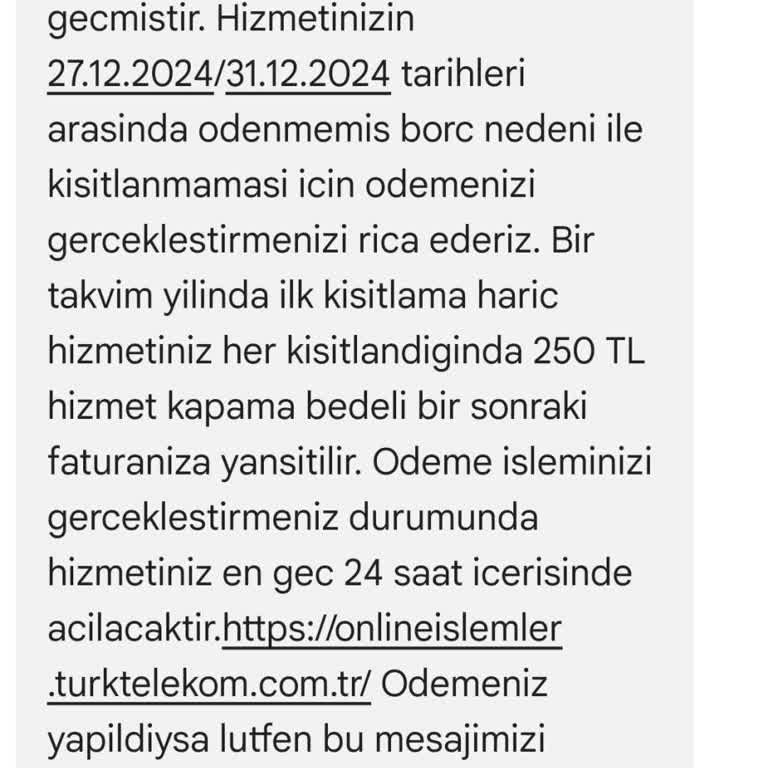 Erken Yansıtılan Açma Kapama Ücreti Sorunu