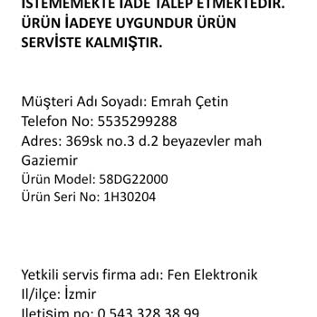 BİM'den Aldığım TV'nin İade Sürecinde Yaşanan Sorunlar