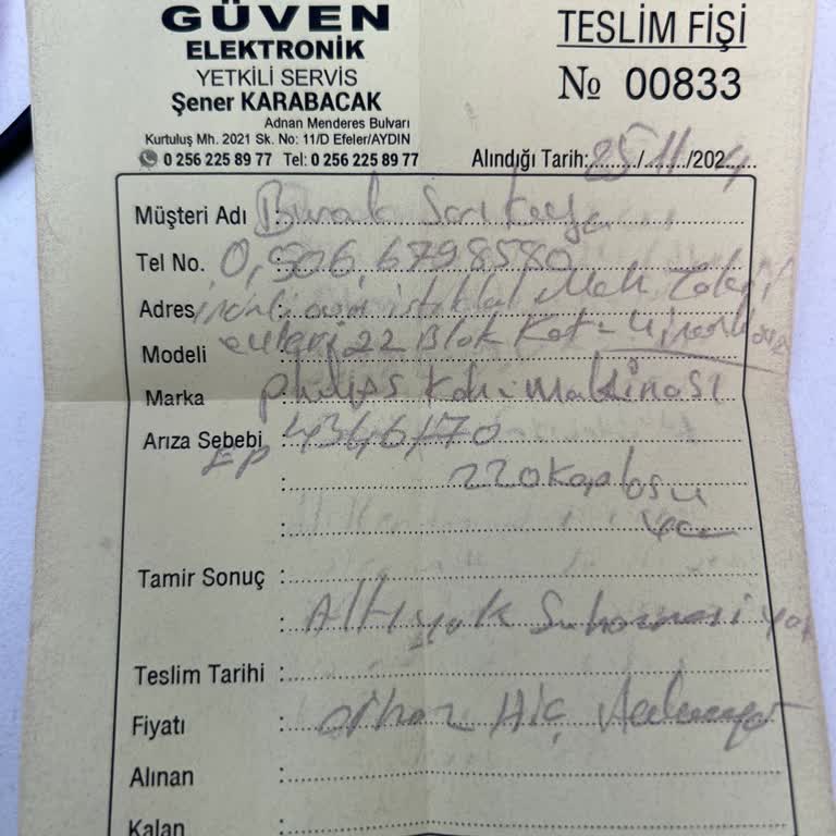 Kahve Makinesi Servisinde 1 Aydır Çözüm Yok