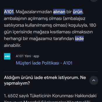 İade Talebine Ret: Sinbo Değirmeni