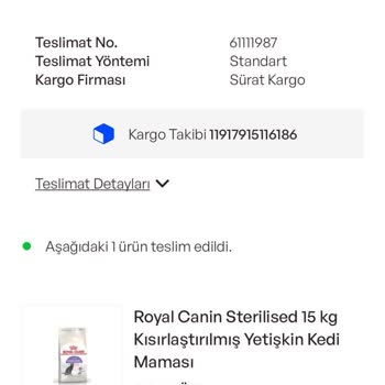 Teslim Edilmeyen Kedi Maması Ve Ulaşılamayan Müşteri Hizmetleri