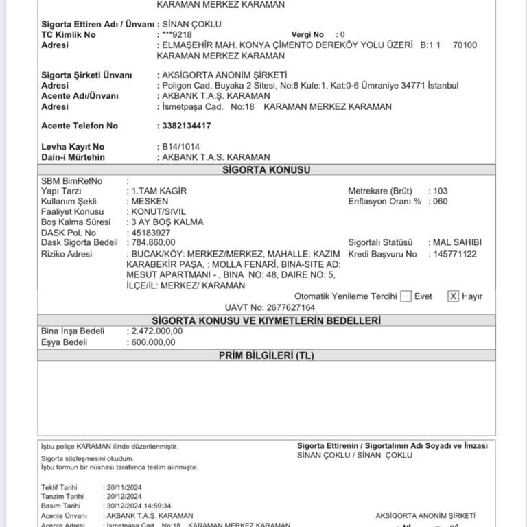 Konut Kredisi Sigorta İptali Sorunu