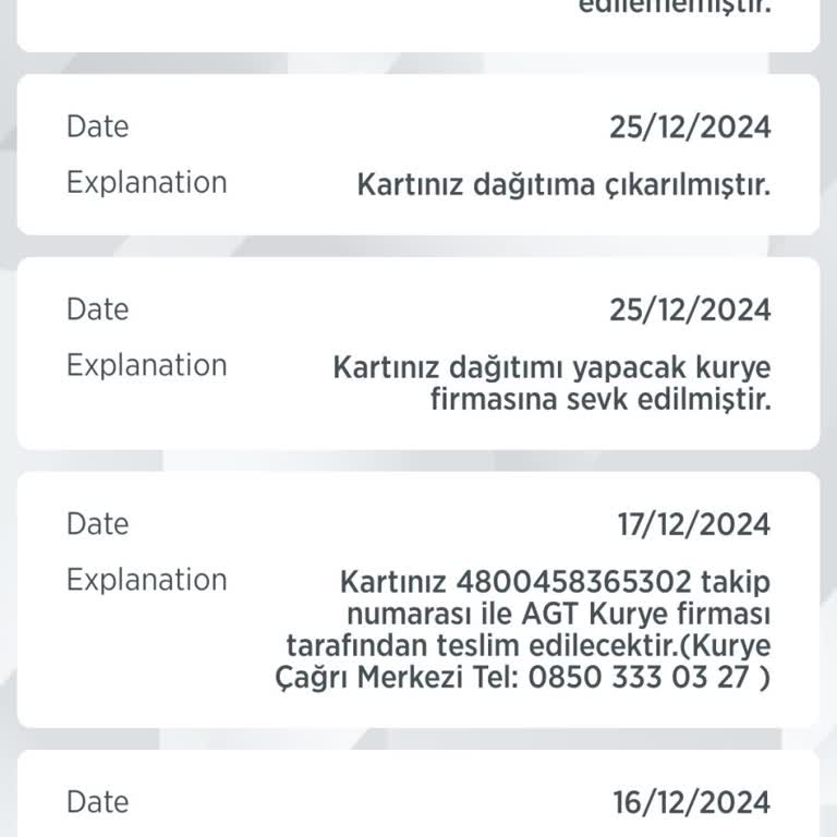 Ziraat Bankası Kart Teslimatında Gecikme