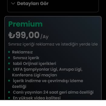 Tabii Premium Üyeliği İle İzleme Sorunu