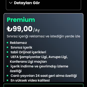 Tabii Premium Üyeliği İle İzleme Sorunu