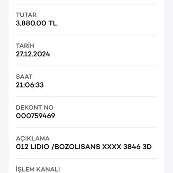 Hesabımdan İzinsiz Para Çekildi