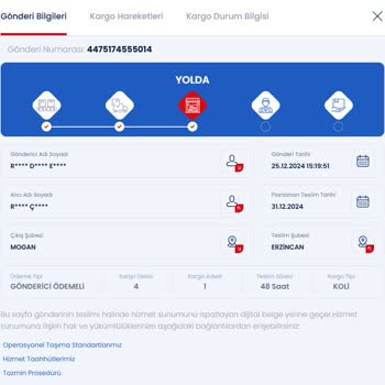 Erzincan-Erzurum Arası Kargo Teslimatında 4 Günlük Gecikme