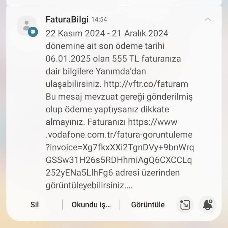Vodafone Haksız Faturalandırma ve Müşteri Memnuniyetsizliği