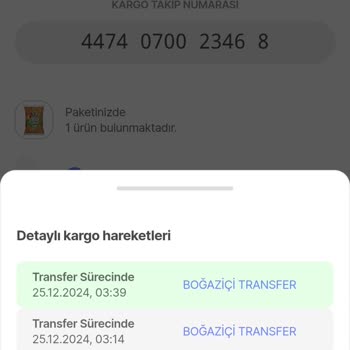 Aras Kargo İstinye Şubesi'nin Sorumsuzluğu