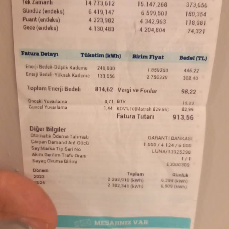 Elektrik Faturasında Anlam Verilemeyen Artış