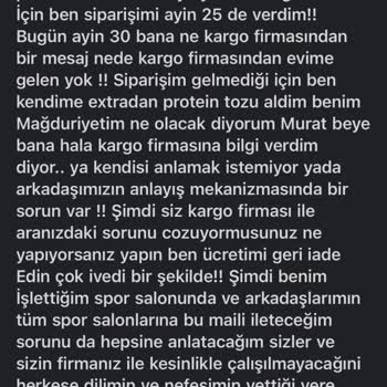 Geç Teslimat Ve İlgisiz Müşteri Hizmetleri