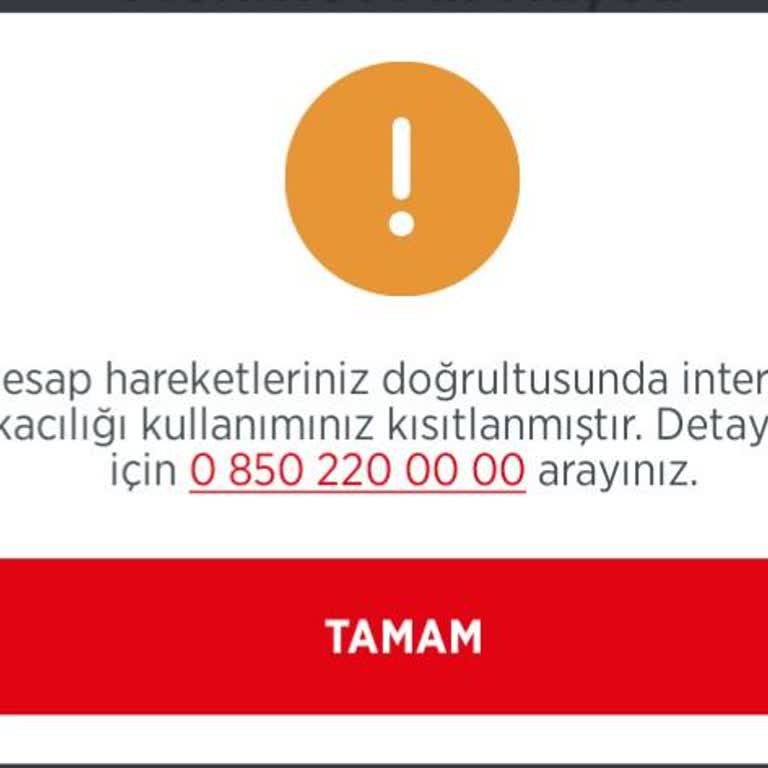 Mobil Bankacılık Kısıtlaması Mağduriyeti