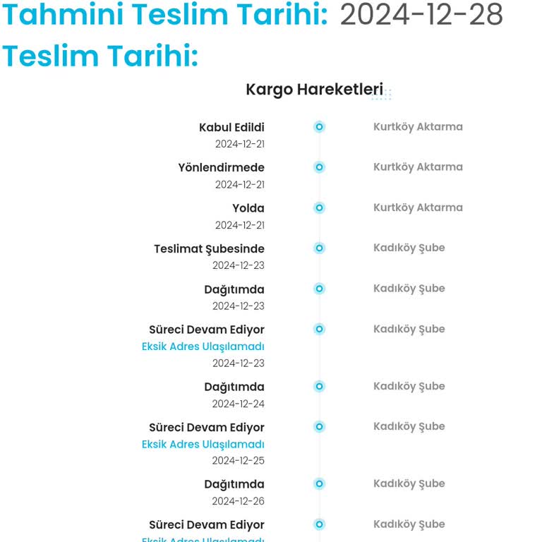 LCW'den Kargo Kabusu: Teslim Edilmeyen Ürün Ve İletişim Sorunu