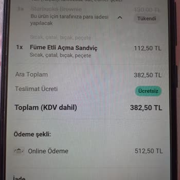 Eksik Ürün İadesinde Yanlış Tutar Sorunu