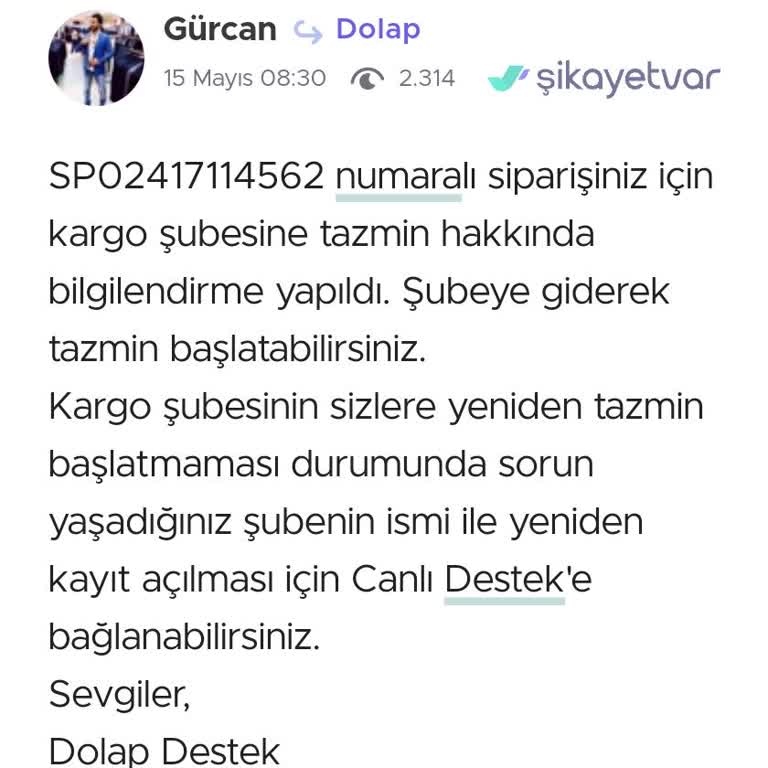 Sürat Kargo İle Süregelen Teslimat Sorunları