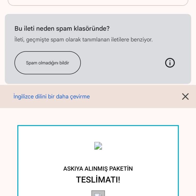 PTT Kargo Takip Sorunu Ve Şüpheli E-posta