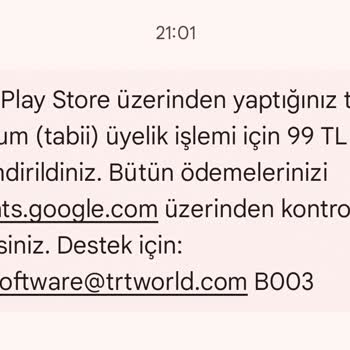 Üyelik Aldım Ama İzleyemiyorum, Cevap Yok