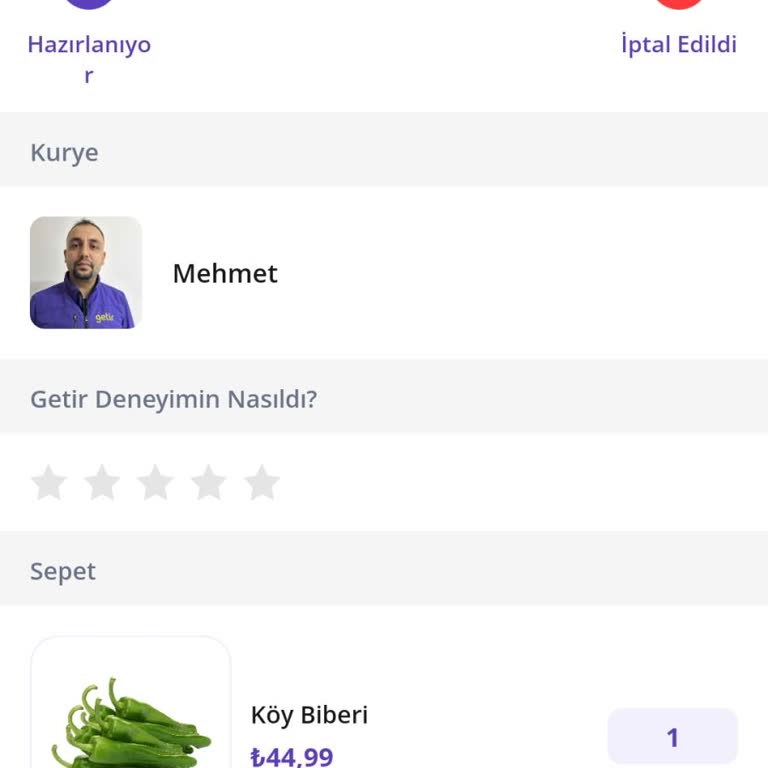 Getir Kuryesi İle Yaşanan İletişim Sorunu