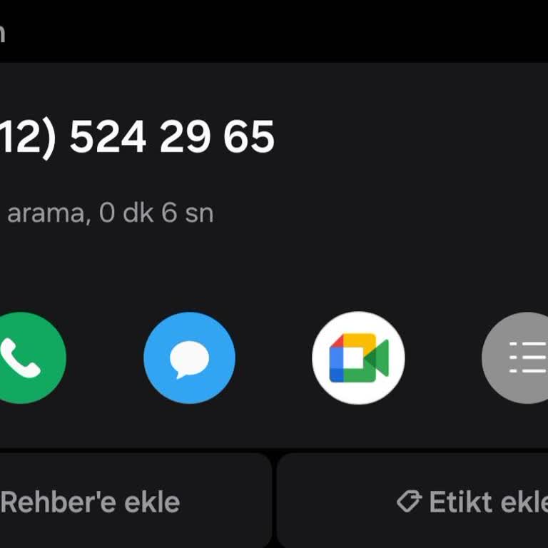 Bilinmeyen Numaradan Gelen Şüpheli Arama