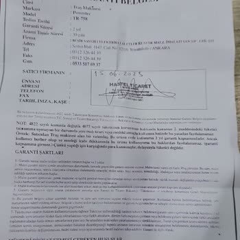 Garanti Sürecinde Kargo Ücretleri Mağduriyeti